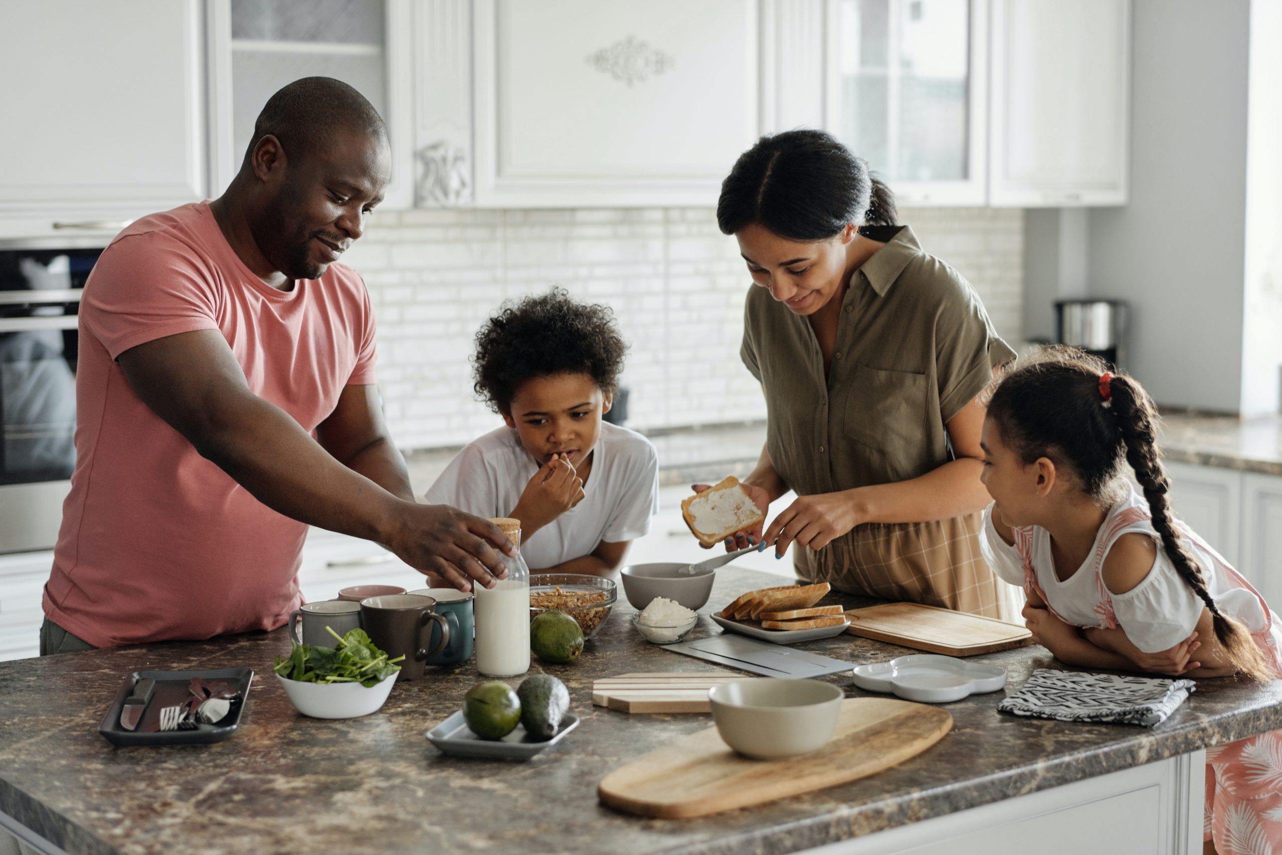 Family Cooking Together